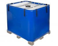 Греющий жакет НПГЕ 1800/t=20-160 (ЭЧЕ-1800t=20-160), силик-ая стеклоткань, с термоограничителем для еврокуба