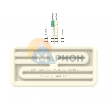 Керамический инфракрасный излучатель HFE 0.2 кВт/230 В; 122 × 60 мм; Провод 100 мм; с термопарой